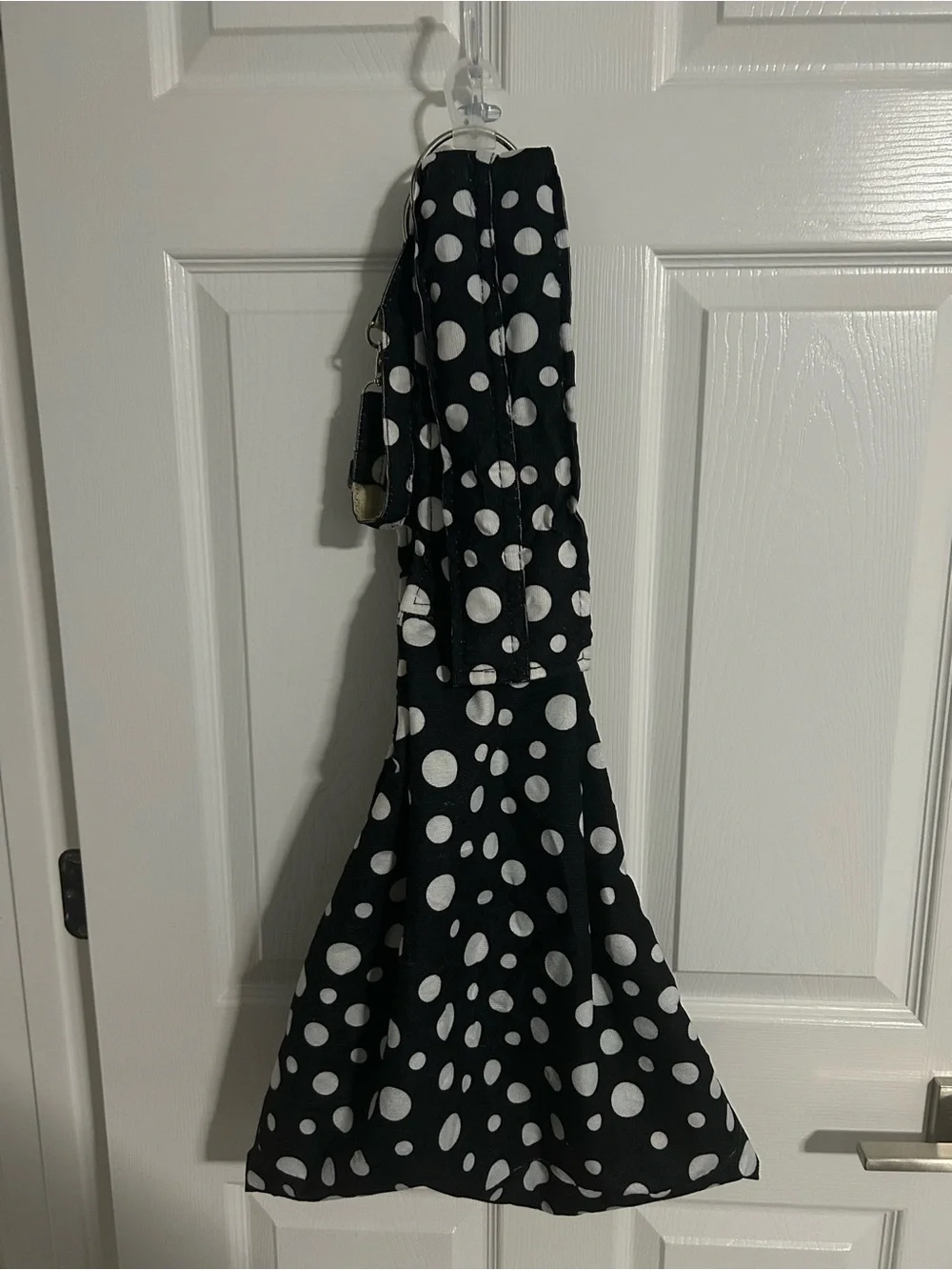 Kensie Black & White Polka Dot Luxury Pet Sling